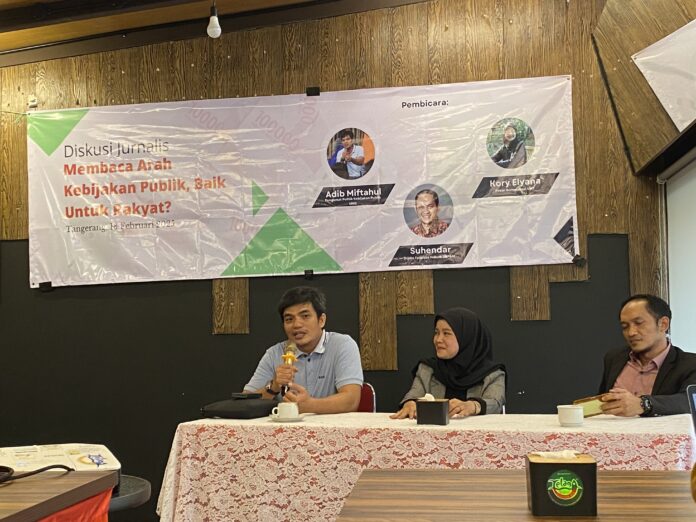 Diskusi Jurnalis bertajuk “Membaca Arah Kebijakan Publik, Baik Untuk Rakyat?” yang digelar di kawasan BSD, Tangerang, Selasa (18/2/2025)