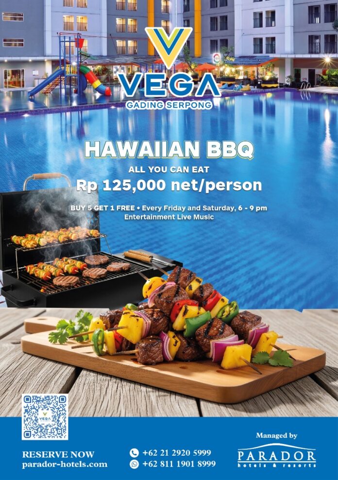 Coba deh nikmati pengalaman makan malam bernuansa Hawaii di Yugo Restaurant, Vega Hotel Gading Serpong!