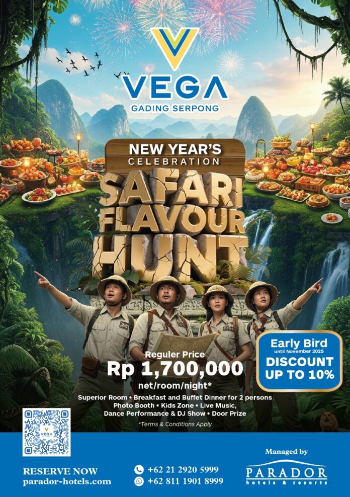 Vega Hotel Gading Serpong menghadirkan perayaan Tahun Baru 2026 bertema “Safari Flavour Hunt”